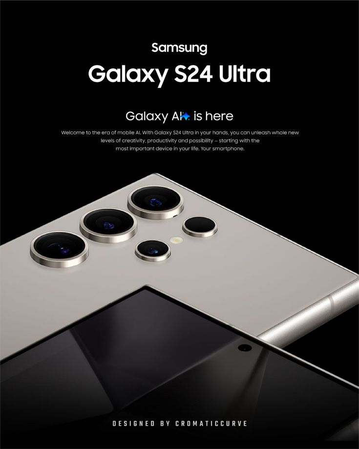 Samsung Galaxy S24 Ultra – AI Tech Product Poster